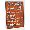 Dekostüberl Edelrost Tafel Hundeglück gelasert 30x21cm Schild Garten Deko Geschenk