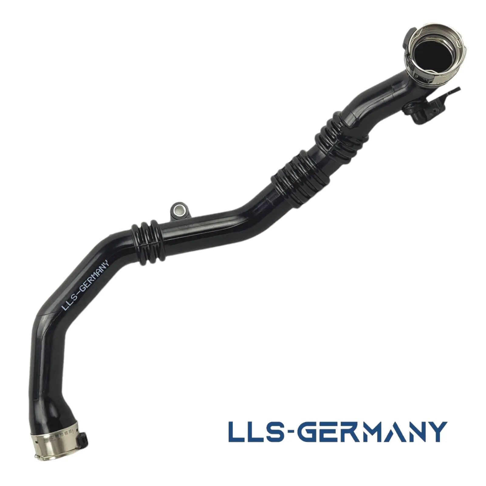 LLS-GERMANY Tubo Turbo compatible con Dacia Duster (HS), 1.5 dCi, 90 PS, 144608527R, 144 608527R, conexión original HENN
