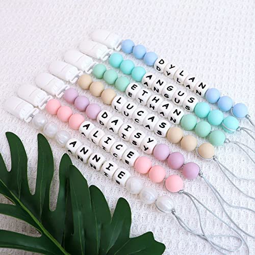 Miniatura 3 de Clip personalizable para cochecito con nombre, clip personalizado para cochecito con nombre (lila)