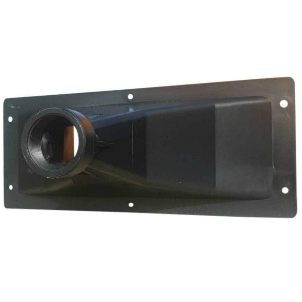 1 MASTER AUDIO KHD143 tromba rettangolare da 385 x 130 mm con filettatura da 1" in resina abs per driver tweeter, 1 pezzo