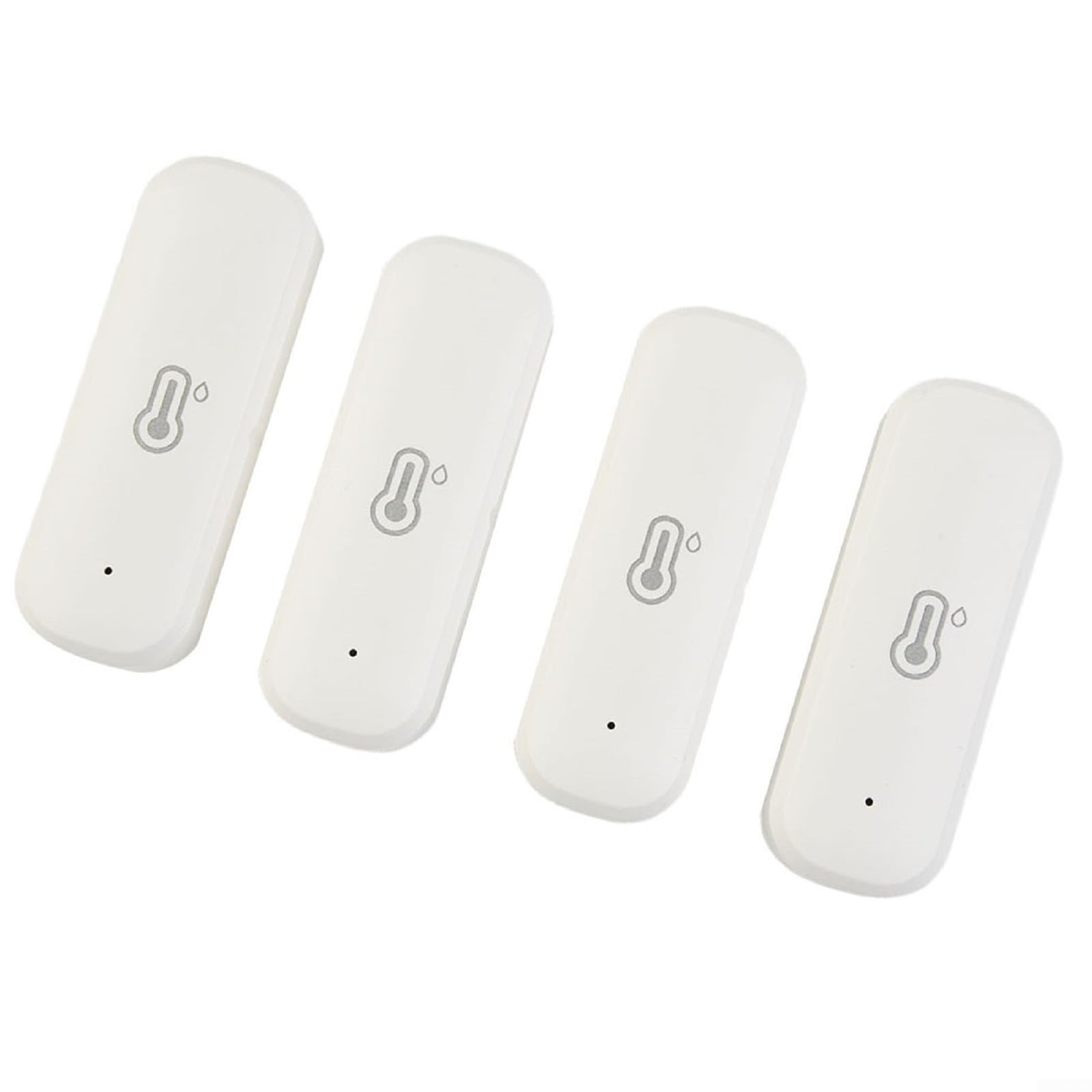 4 Pack Smart Temperature and Humidity Sensor for Tuya WiFi Wireless Thermometer Hygrometer Indoor Monitor with App -20C to 60C Range Compact Design for Home Greenhouse Baby Room Garage Cellar
