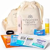 5 Pre-Filled Hangover Kits for Bachelorette Party Favors, Birthdays, Bridal Showers & Wedding Party Favors | 9 Pcs Premium Bulk Hangover Kit Supplies, Items & Bags for Adult Emergency Kit (5 Kits)
