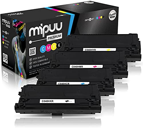 Mipuu 4 XXL Toner kompatibel zu Canon 040H 040 H (Schwarz, Cyan, Magenta, Gelb) für i-SENSYS LBP-710cx LBP-712cdn LBP-712cx LBP-710 LBP-712 Multipack