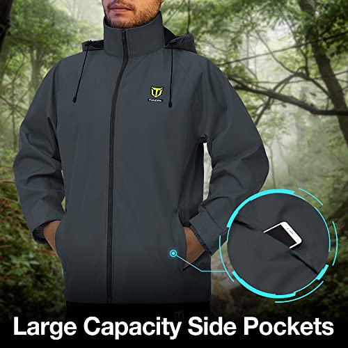 Image of TIDEWE Rain Suit, Waterproof Breathable Lightweight 2 Pieces Rainwear