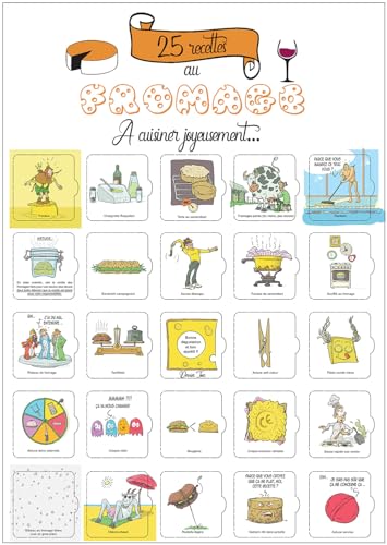 Calendario de Adviento Queso | 25 Recetas Gourmandes y Humorísticas para cocinar | Tamaño A3 con Caballete | Idea de regalo original para amantes del Queso
