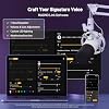 MAONO XLR/USB Dynamic Microphone Kit, RGB Podcast Mic with Software, Mute, Gain Knob, Volume Control, Boom Arm for Streaming, Gaming, Voice-Over, Recording-PD200XS White