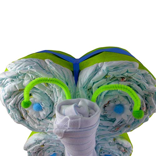 Torta di Pannolini Farfalla per Bambino