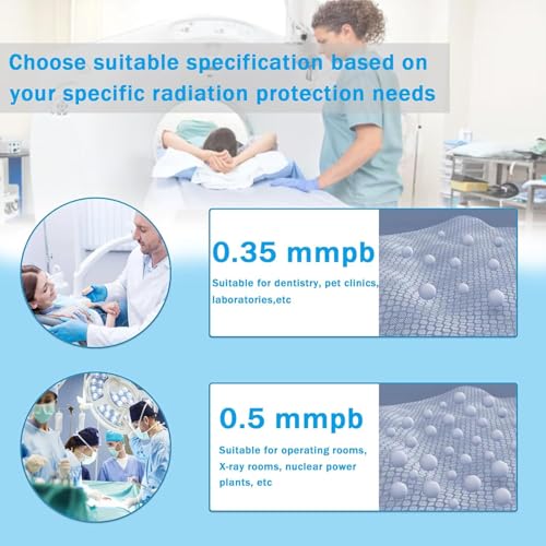 Image of Dental X-Ray Lead Cap, 0.35mmPb Radiation Protection Hat for CT Room & Pet Clinics, Adjustable Head Shield for Radiology & Fluoroscopy
