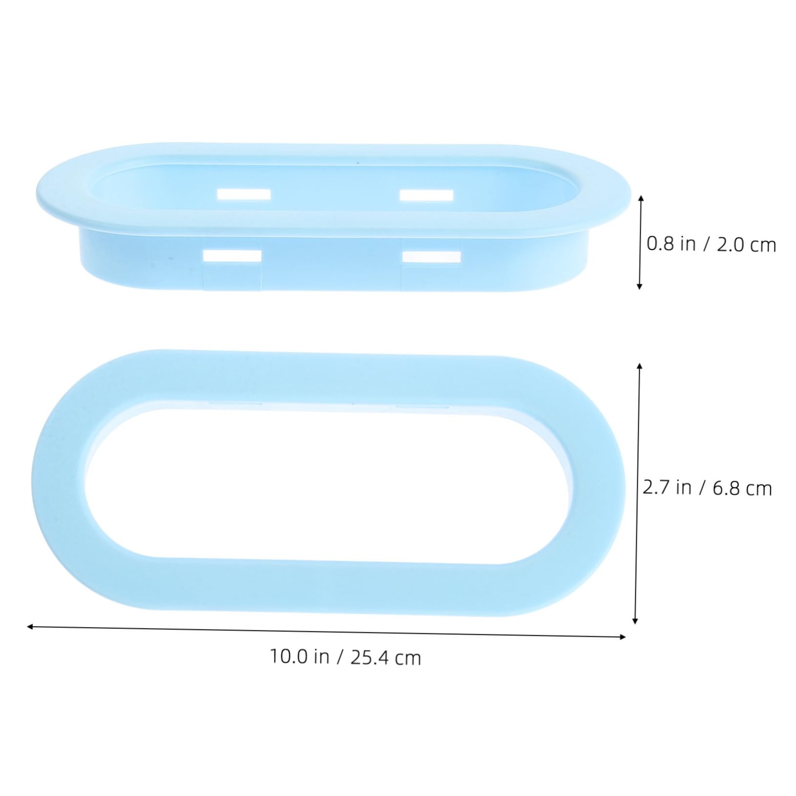 GALPADA 1 Pair Durable Bed Rail Clips Easy Install Decorative Oval Rings for Secure Childrens Bunk Bed Safety Aesthetic Bedrail Accessories for Cozy Bedroom Decor