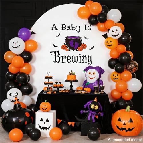 Vinilo decoración baby shower Halloween 10 pulgadas miniatura 4