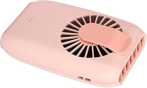 Miniatura 4 de Diyeeni Portable Mini Hanging Waist Fan USB Charging Long Battery Life Outdoor Travel and After Exercise Summer Cooling Essential Tool (Pink)