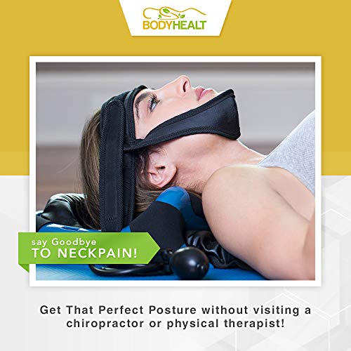 Cervical Traction Device, Neck Exerciser - Posture Neck Exercising Cervical Spine Hydrator Pump | Neck Traction Device |Relief for Stiffness, Relieves Neck Pain, Neck Curve Restorer| Posture Corrector - Thumbnail 6
