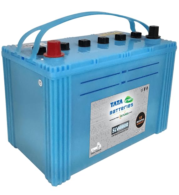 Image of Tata Green Battery | SLV 800R 75Ah 12V Tractor Battery | Warranty : 24 Months Flat & 24 Months Pro-rata