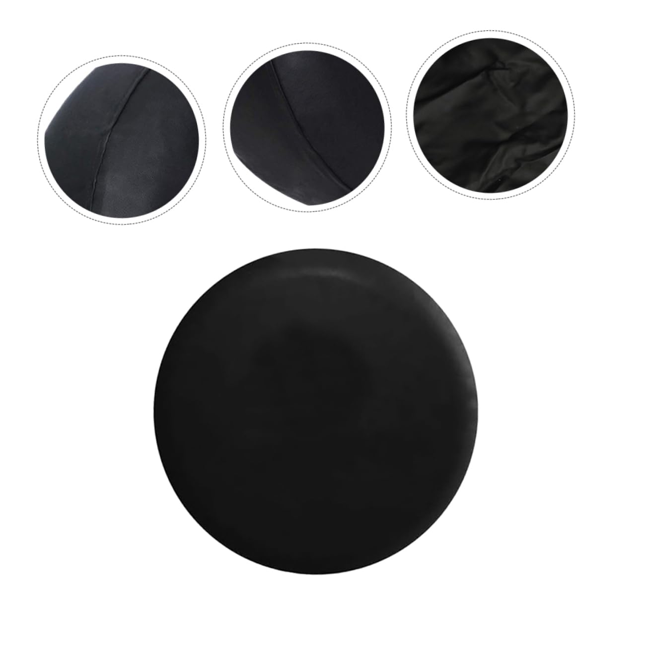 VALICLUD Housse de Pneu 13 Pouces en PVC Imitation Cuir, Protection Anti-Pluie et Anti-UV, pour Roue de Secours, Adaptée Camping-Car et Voiture, Accessoire Extérieur Polyvalent