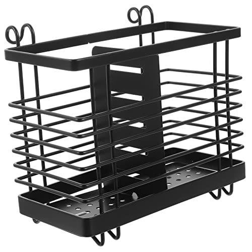 SOLUSTRE Chopsticks Holder and Cutlery Basket Dual Use Drainage Organizer for Kitchen Counter Stylish Cooking Utensil Canister with Divided Compartments