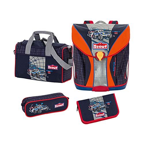 Preisvergleich Produktbild Scout - Nano - Schulranzen Set 4 tlg. - Polizei