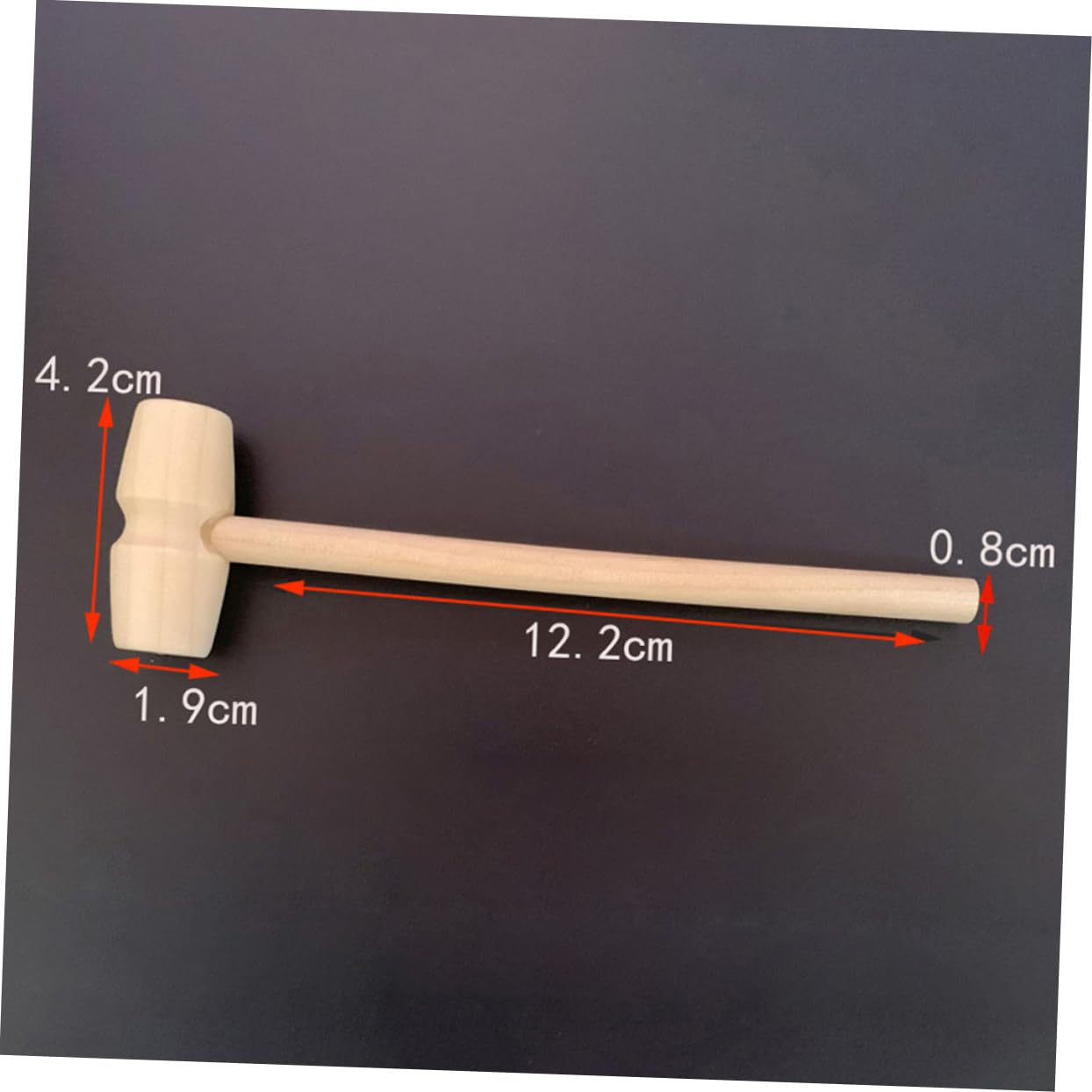 LIOOBO 20pcs Mini Solid Wood Hitting Hammers for Educational for Hand Eye Coordination and Safe and Design for Home Decoration and Creative Play