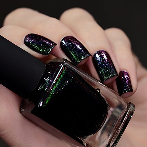 Image of ILNP Salem - Rich Black Green Shimmer Nail Polish
