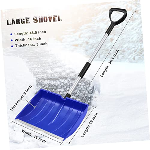 Beatifufu Handle Snow Brush Road Snow Scraper Snow Remover Tool Car Tools Snow Scooper Snow Push Shovel Kids Snow Shovels Folding Snow Auto Cars Ice Scraper Child Sand Mud Cordless