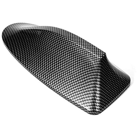 Hlyjoon Car Fin Vehicle Modification Roof Aerial FM/AM Antenna Decoration Fin Vehicle Antenna Accessory Shark Fin Antenna Cover Car Decorative Antenna Cover