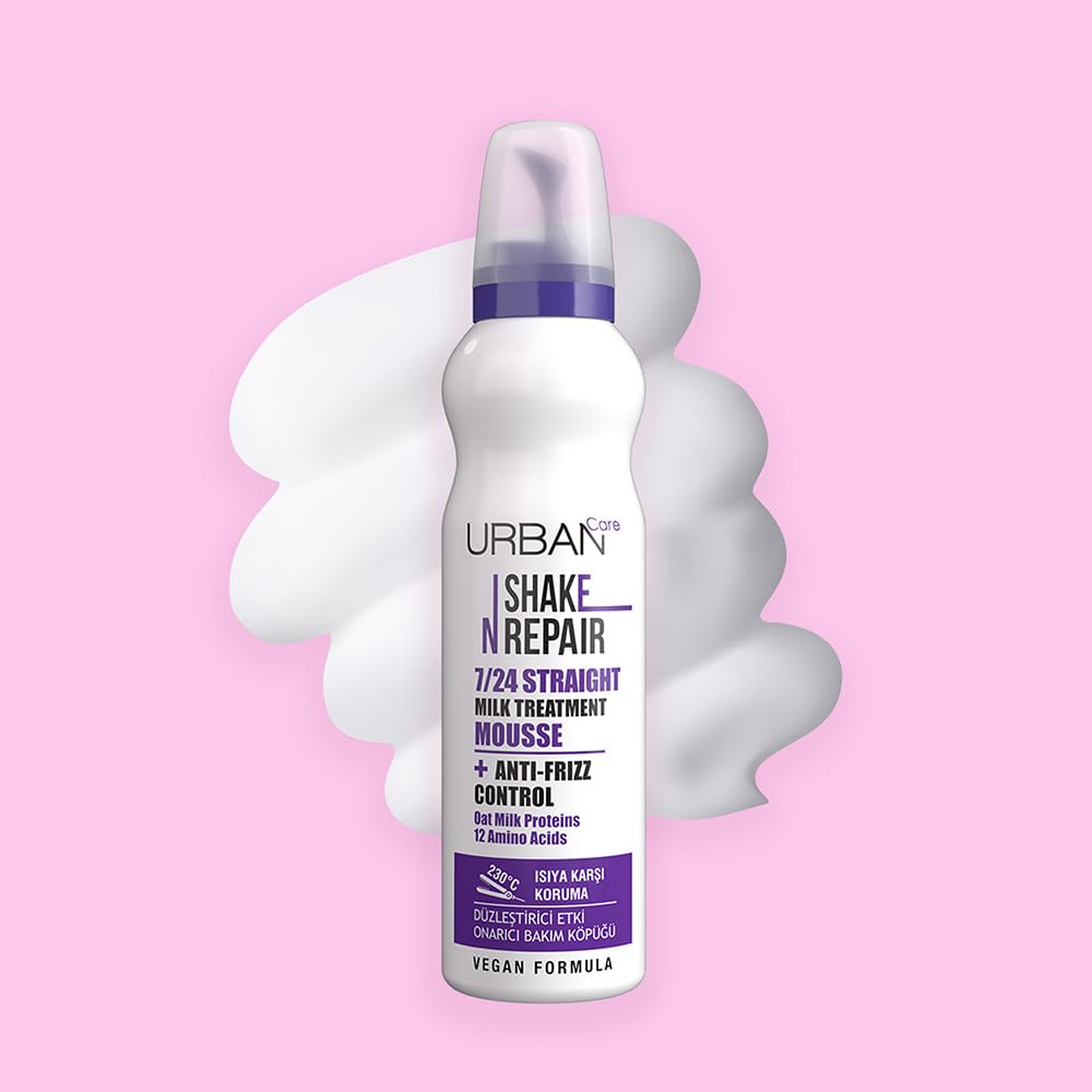 Urban Care Shake N Repair 7/24 Düzleştirici Etkili Saç Bakım Köpüğü, 150 Mililitre, Vegan