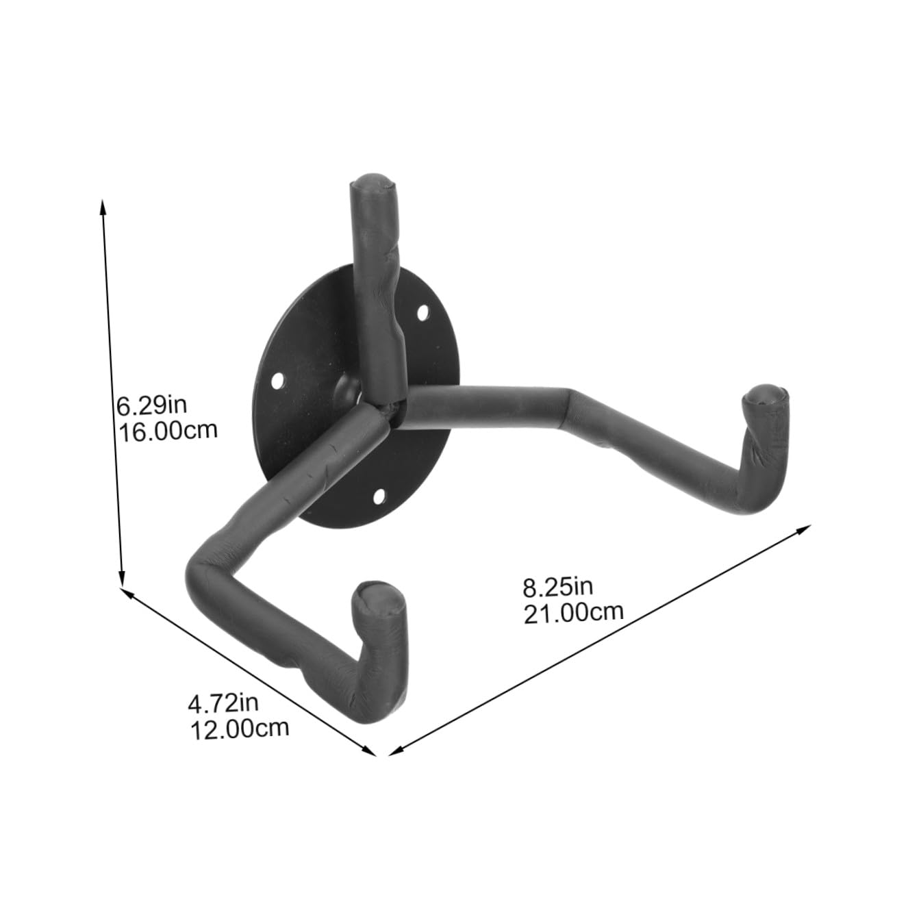 Gatuida Gitarren Wandhalterung Metall Horizontale Wandmontage Stabiler Gitarren Wandhaken Installieren Vielseitig für Bass Ukulele Violine Erhu Elegantes Design für Musikliebhaber