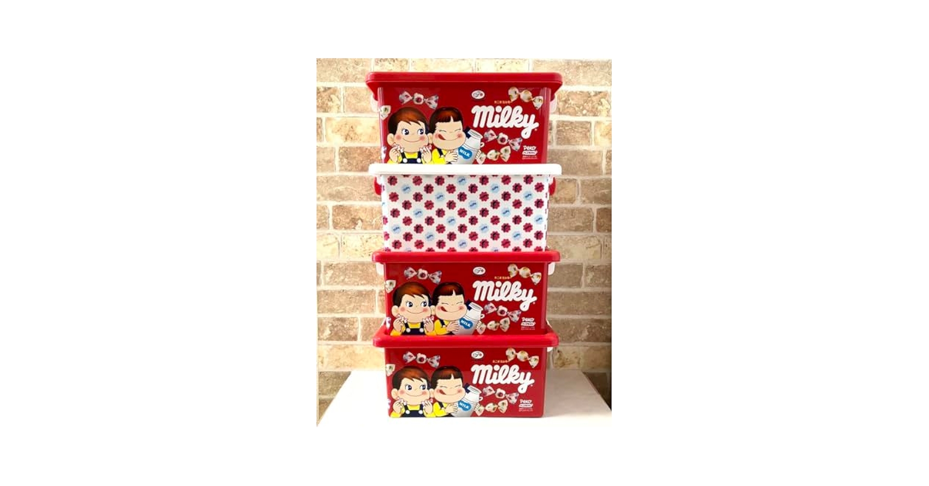 Amazon.co.jp: 不二家ミルキー 入り コンテナ ボックス ペコ