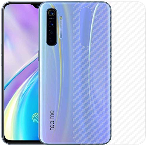 Image of Compatible with Oppo Realme Xt Back Screen Protective Film Carbon Fiber Skin Transparent Screen Guard Sticker