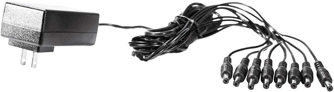 8-in-1 security camera 12V 2.5A power adapter
