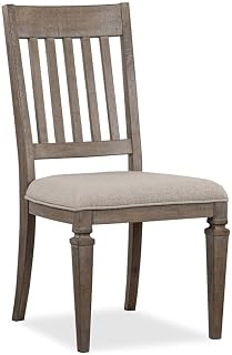 Magnussen Home Lancaster Dovetail Grey Upholstered Side Chair Two Pack