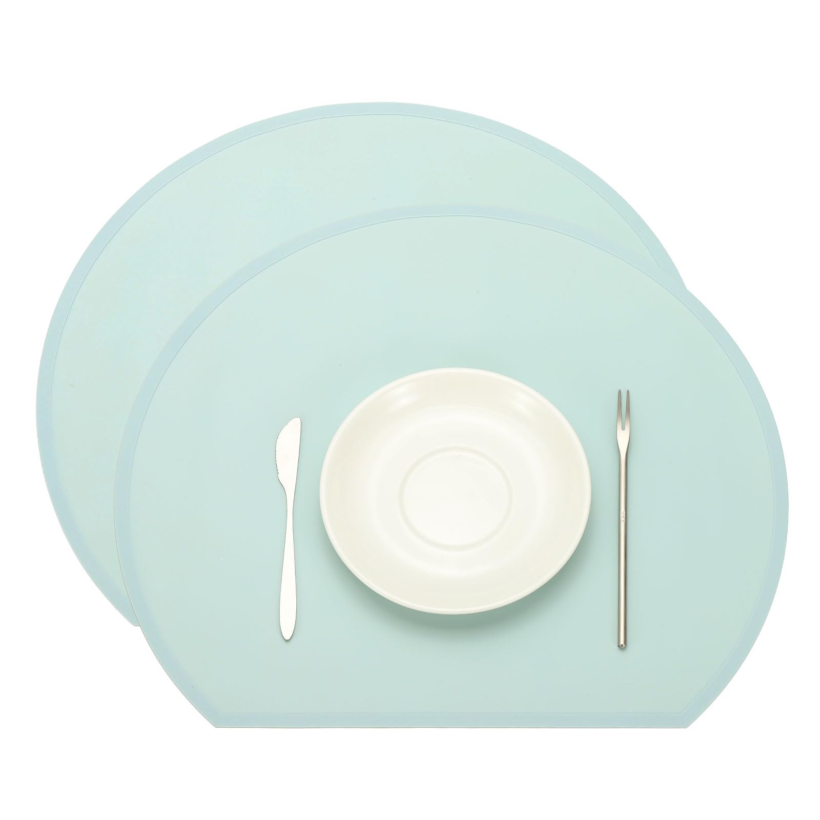 Set de table en silicone facile à nettoyer pour en finir avec les taches vert