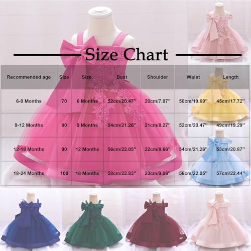 Embroidery Flower Girls Prom Gowns A-Line Puffy Wedding Bridesmaid Princess Party Tulle Dress for Toddler Kids 1-3 Years3