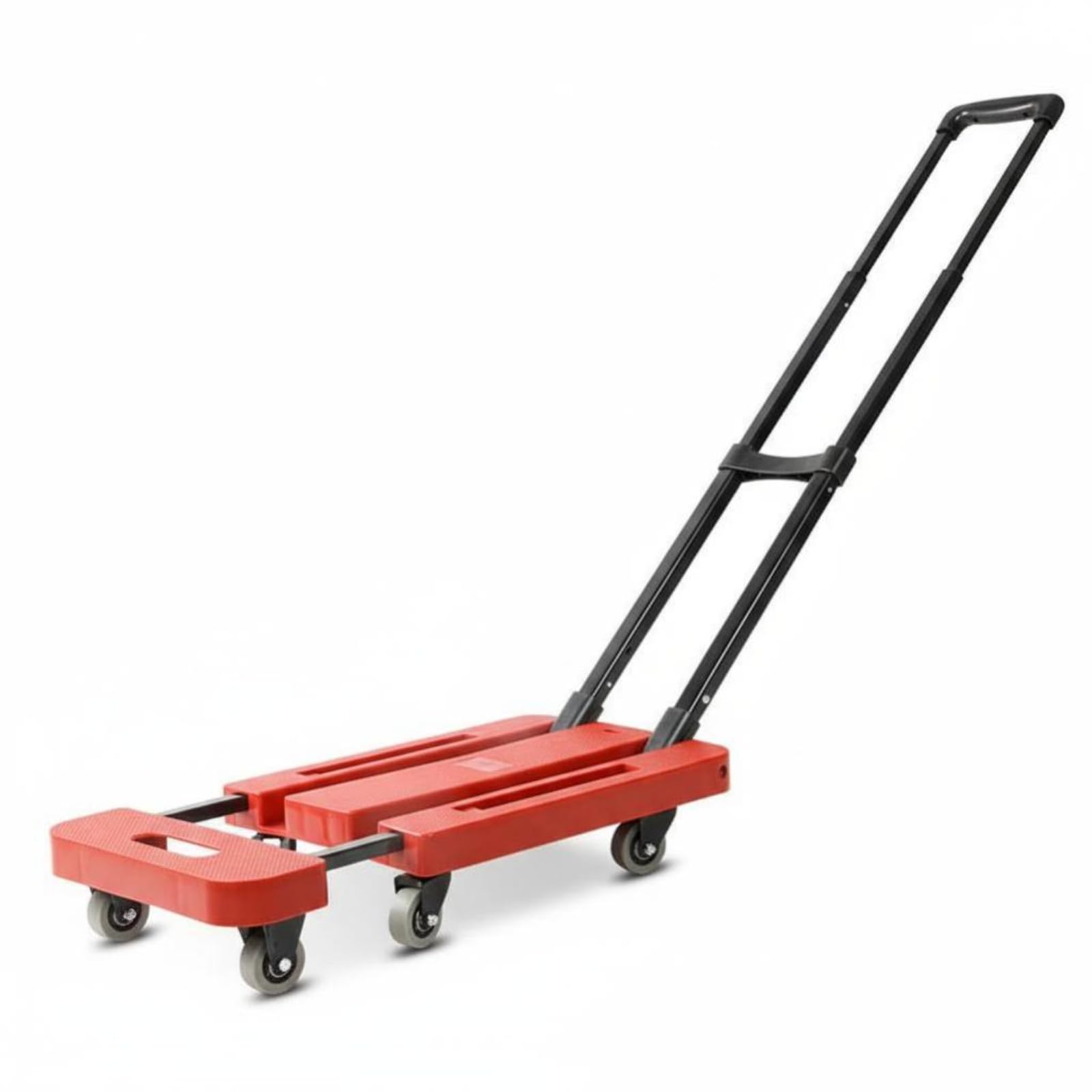 Zusammenklappbarer Stahlkarren mit en Rollen Und Einem Stabilen Rahmen für Den Effizienten Transport von Möbeln Und Kisten in der Wohnung Oder Im Büro, Grün, Upgrade 2in Rad