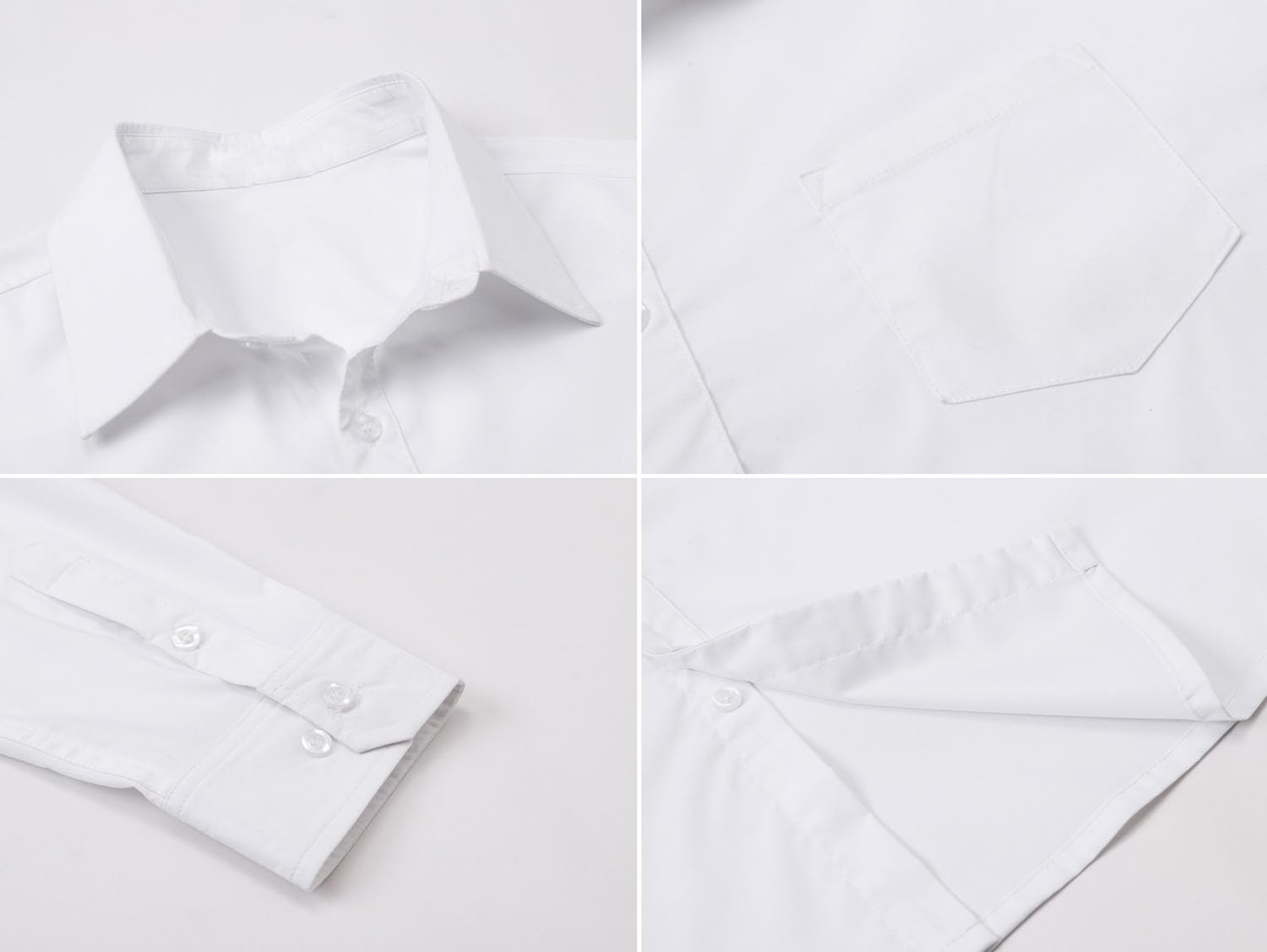 Cromoncent Set camicia e cravatta da uomo a maniche lunghe, Set-bianco-a, XX-Large