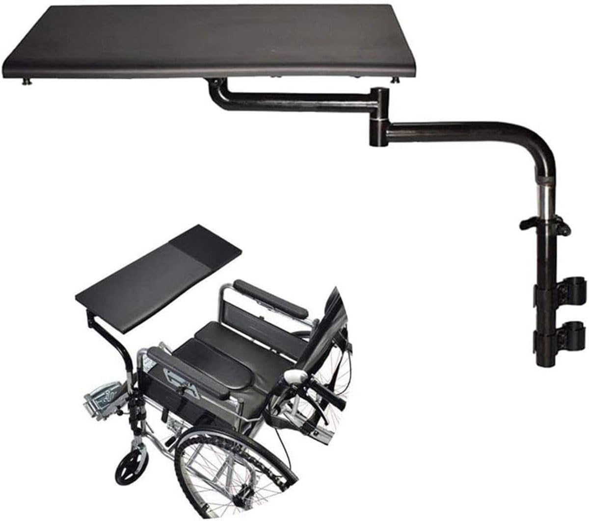 DaoGeSir Vassoio per Sedia A Rotelle Staccabile, Tavolino per Sedia A Rotelle Laptop Tavolino sul Comodino Accessori per Sedie A Rotelle per Disabili, per Scrivere Cibo E Sedie A Rotelle
