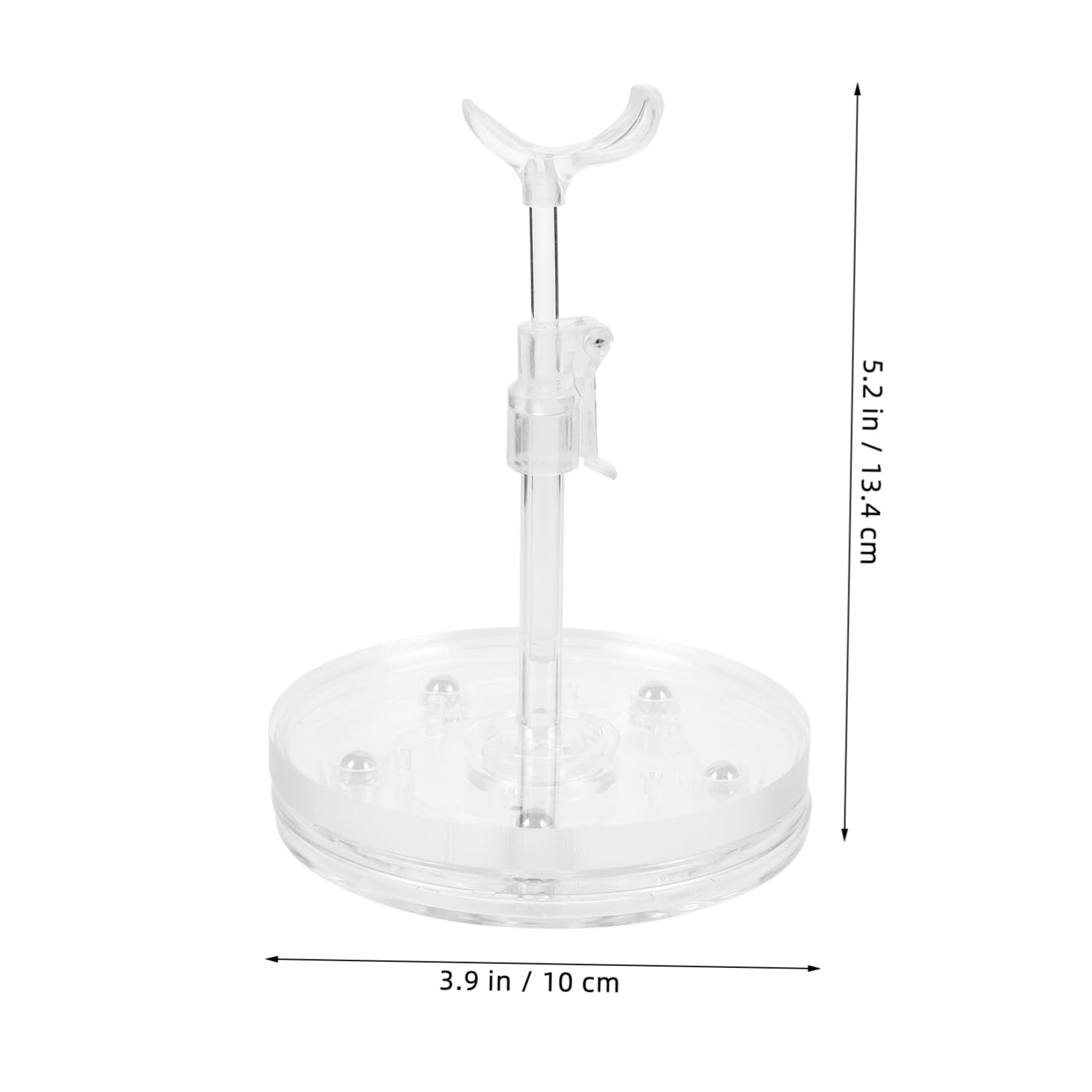 Espositore Rotante Per Bambole Da Collezione 17cm – Base ABS, Cupola In PET Antipolvere E Antigraffio