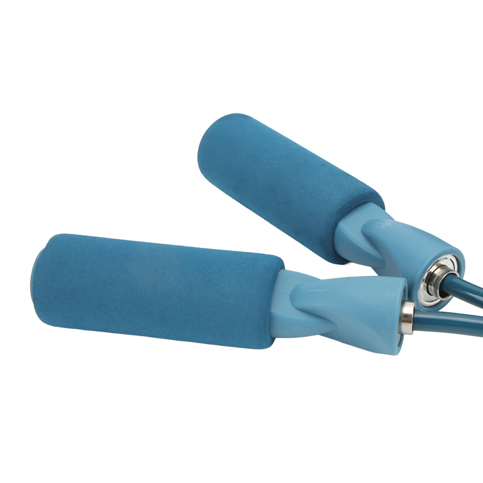 Demeras Corda per Saltare 2PCS Corda per Saltare Senza Fili Corda per Saltare in PP e PVC Corda per Saltare Senza Corda Regolabile Corda per Saltare con Impugnatura Comoda per Donna Uomo Bambini(Blu)