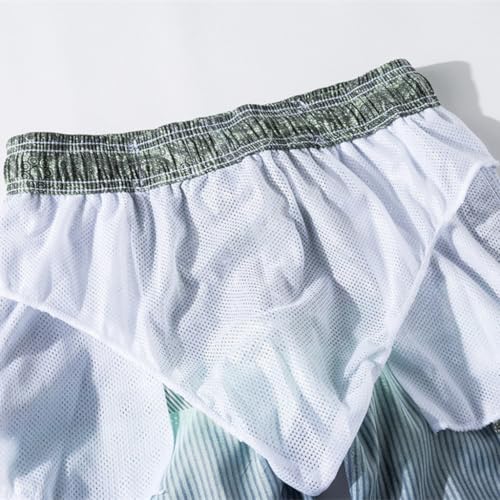 Gradient Beach Pants, Men's Surfing Pants, Men's Casual Shorts, Oversized Printed Cropped Pants4