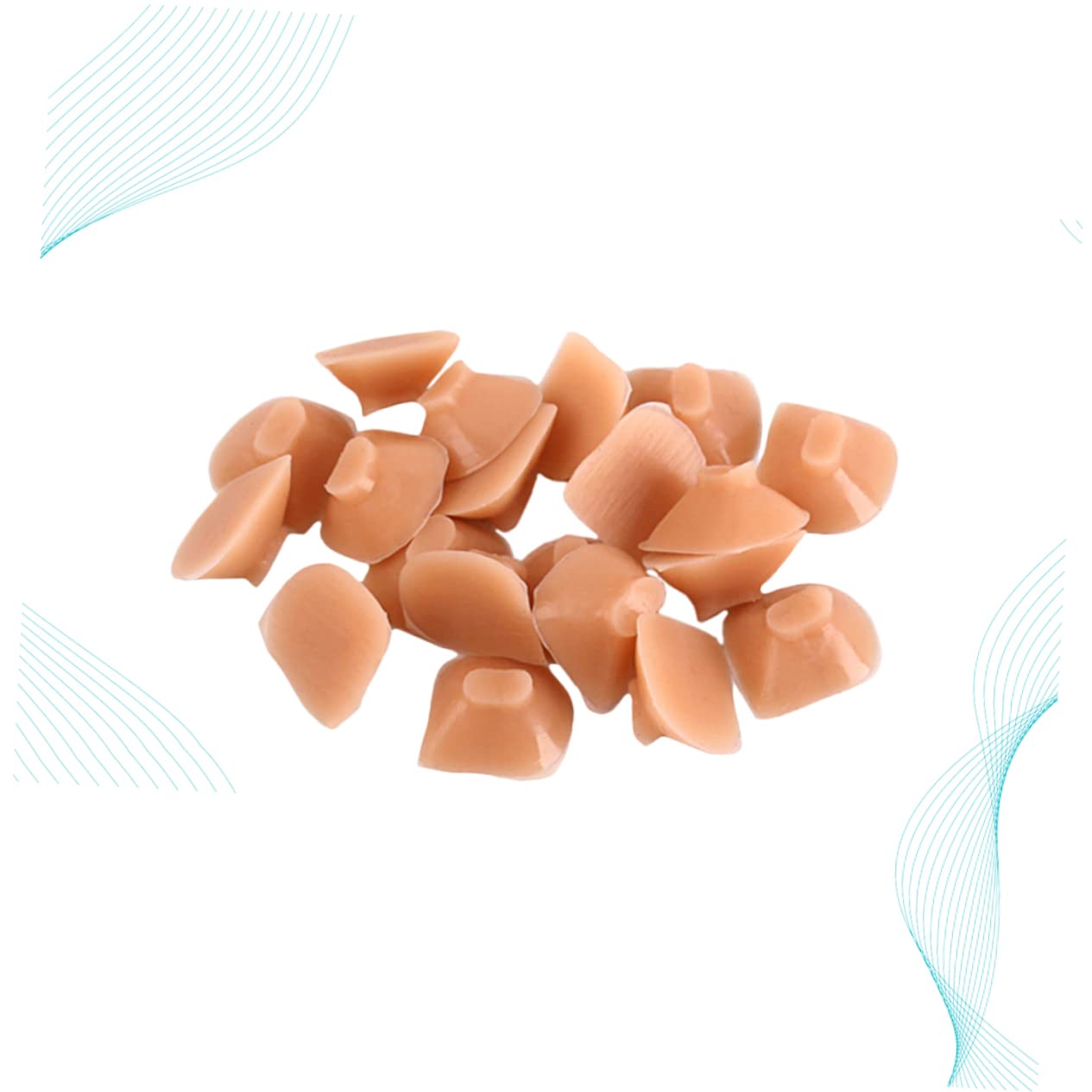 ibasenice 3 Set Di Tasti Per Flauto in Silicone Per Suonatori Di Flauto E Tromba 20 Pezzi * 3