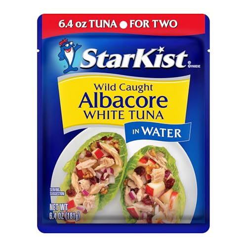 Image of StarKist Wild Caught Albacore White Tuna in Water, 6.4oz Pouch, 12-Pack