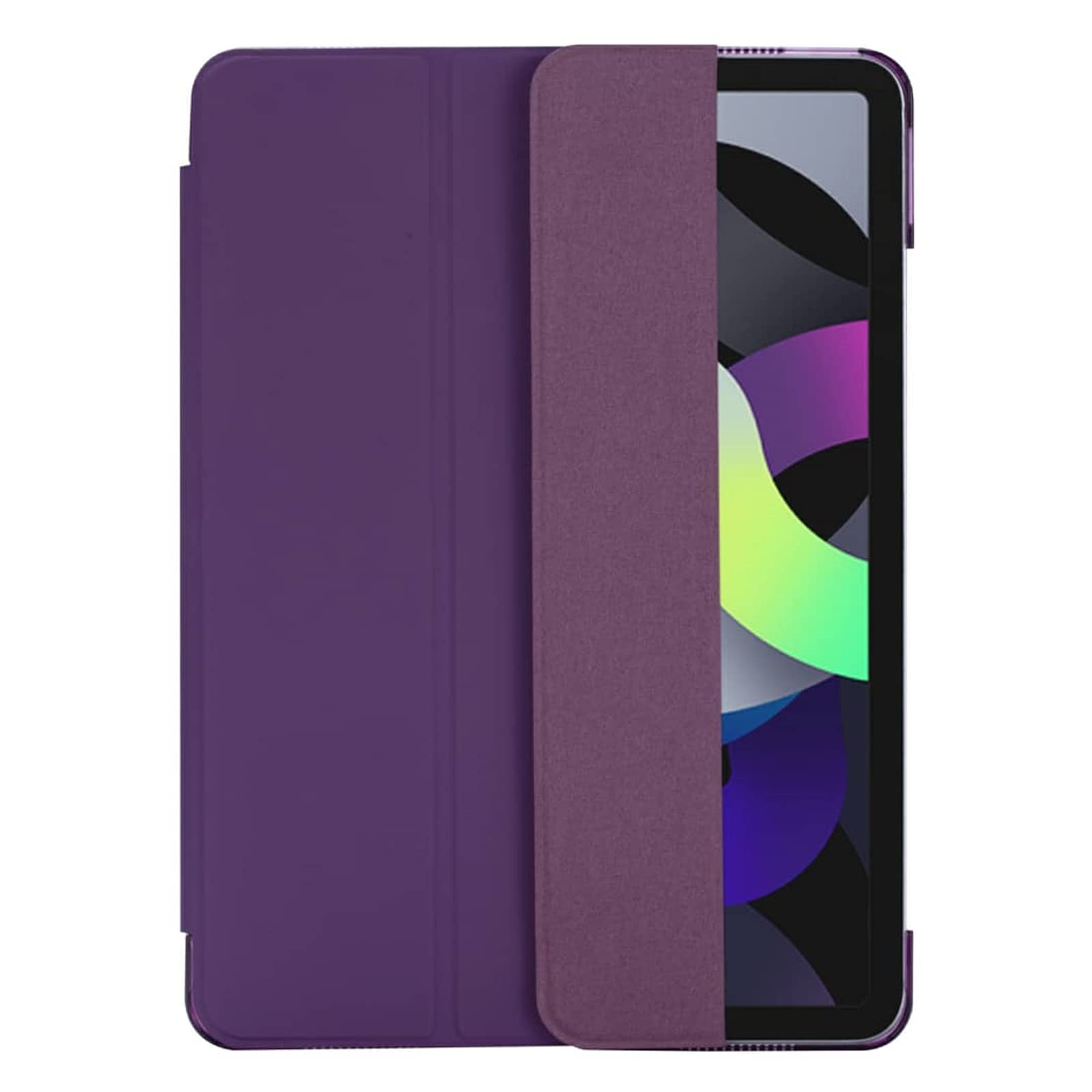 Slimme magnetische hoes voor iPad Air 5e generatie (2022), iPad Air 4e generatie (2020), iPad 11 Pro (2020) iPad 11 Pro 2018 met automatisch slapen /waken, doorschijnende achterkant tablethoes (paars