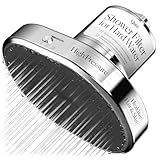 Qure Shower Filter Head for Hard Water, healthier Hair, Skin & Nails, Reduces 99% Chlorine, High Pressure Showerhead, Improve your Beauty and Skincare Routine, Dermatologist-approved - Silver