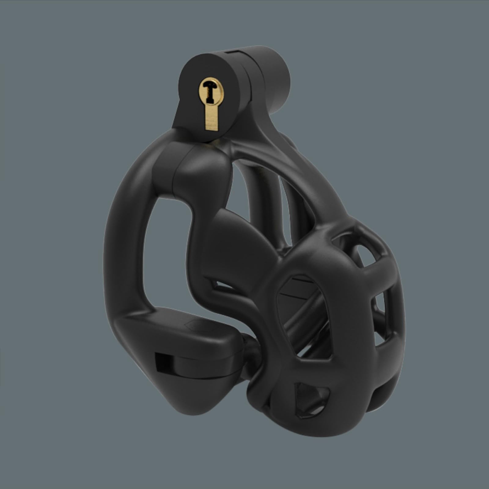 [4 Misure di moschettoni] Gabbia Fissa Sportiva Nera Leggera in Resina per Il Fitness Uomo (80mm)-A153