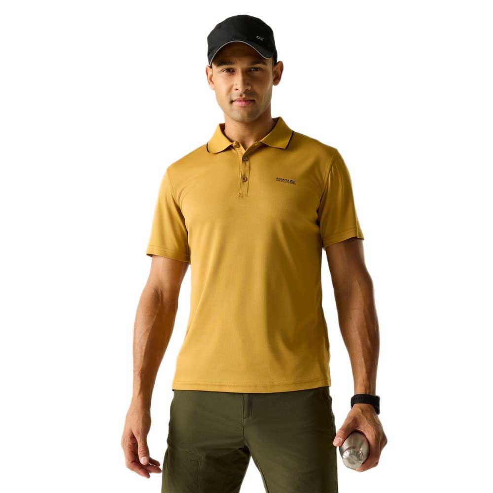 Regatta - Men's Polo Shirt - Polyester - Mustard - 2XL