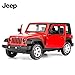TGRCM-CZ Druckguss-Modellautos, Wrangler 1:32 Maßstab Legierung Pull Back Spielzeug Auto mit Sound und Licht Spielzeug für Mädchen und Jungen Kinder Spielzeug (rot)