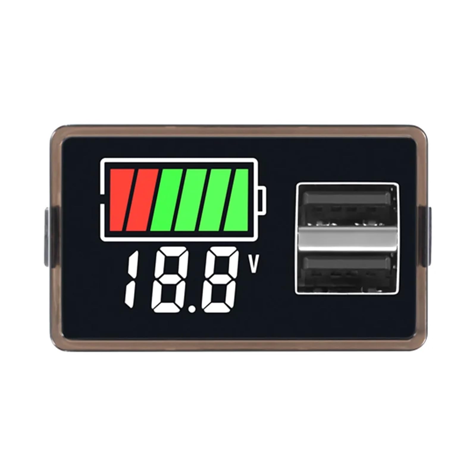 1 pz USB DC8-100V 4829 Voltmetro for batteria auto Indicatore del livello di carica Misuratore di capacità della batteria al litio Display di prova Tester LED(Gold)