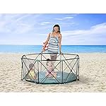 Regalo My Play Deluxe Extra Large Portable Play Yard Indoor and Outdoor, Bonus Kit, Washable, Teal, 8-Panel - Image 4