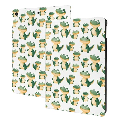 Housse de tablette effet cuir alligator pour iPad 10.2 finition haut de gamme