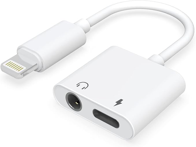 Kopfhörer Adapter für iPhone 2 in 1 Lightning auf Klinke 3.5mm