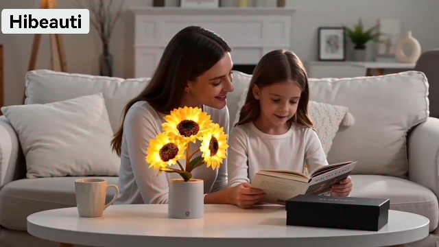 Image of Rechargeable Sunflower Flower Lamp Decor for Bedroom Bar Coffee Shop, Silk Flower Night Light Gifts for Women Mom Grandma Girlfriend Friend Wife Birthday Christmas Anniversary Valentines Mothers Day